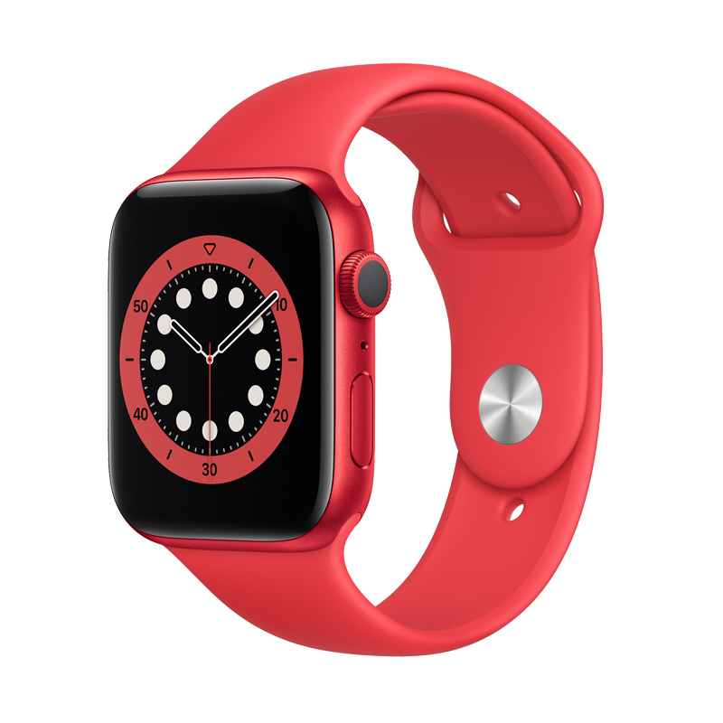 ساعت هوشمند اپل سری 6 مدل 40 میلی متری با بدنه ی آلومینیومی قرمز رنگ