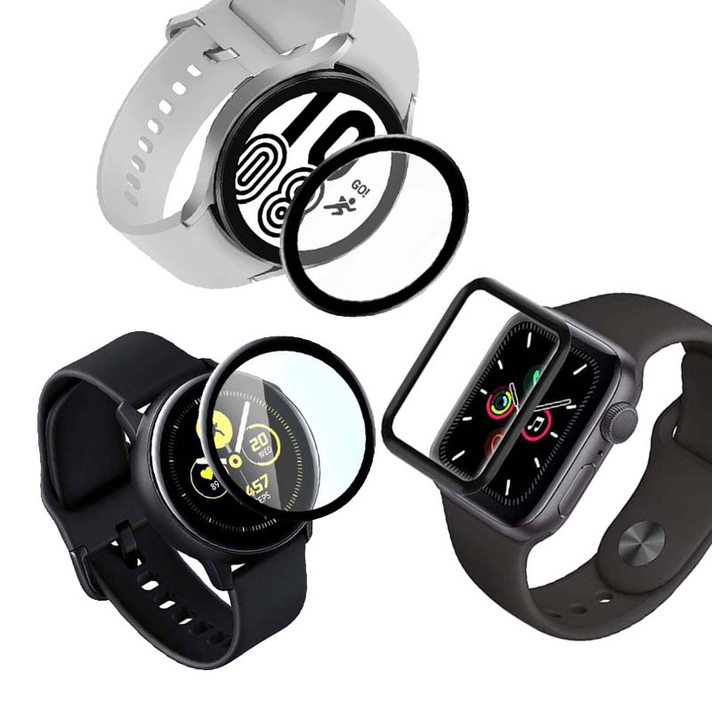 گلس محافظ صفحه نمایش ساعت هوشمند TPU، دارای تنوع برای مدل های مختلف سامسونگ و اپل